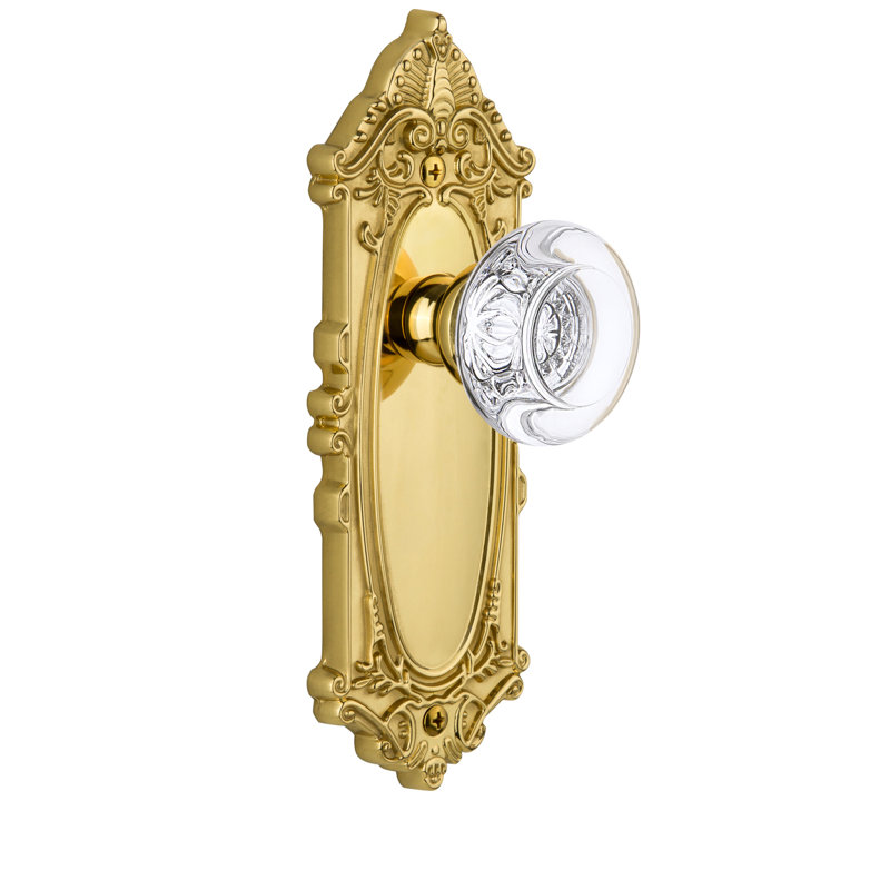 Double plaque Grand Victorienne, Laiton poli