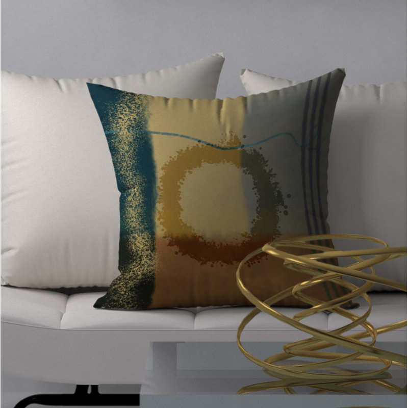 Housse de coussin carrée et bourre de précieux, H 24 po x l 24 po