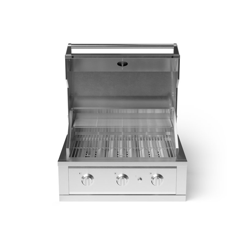 Barbecue d'extérieur Performance Performance en acier inoxydable, 33 pouces, Gaz naturel