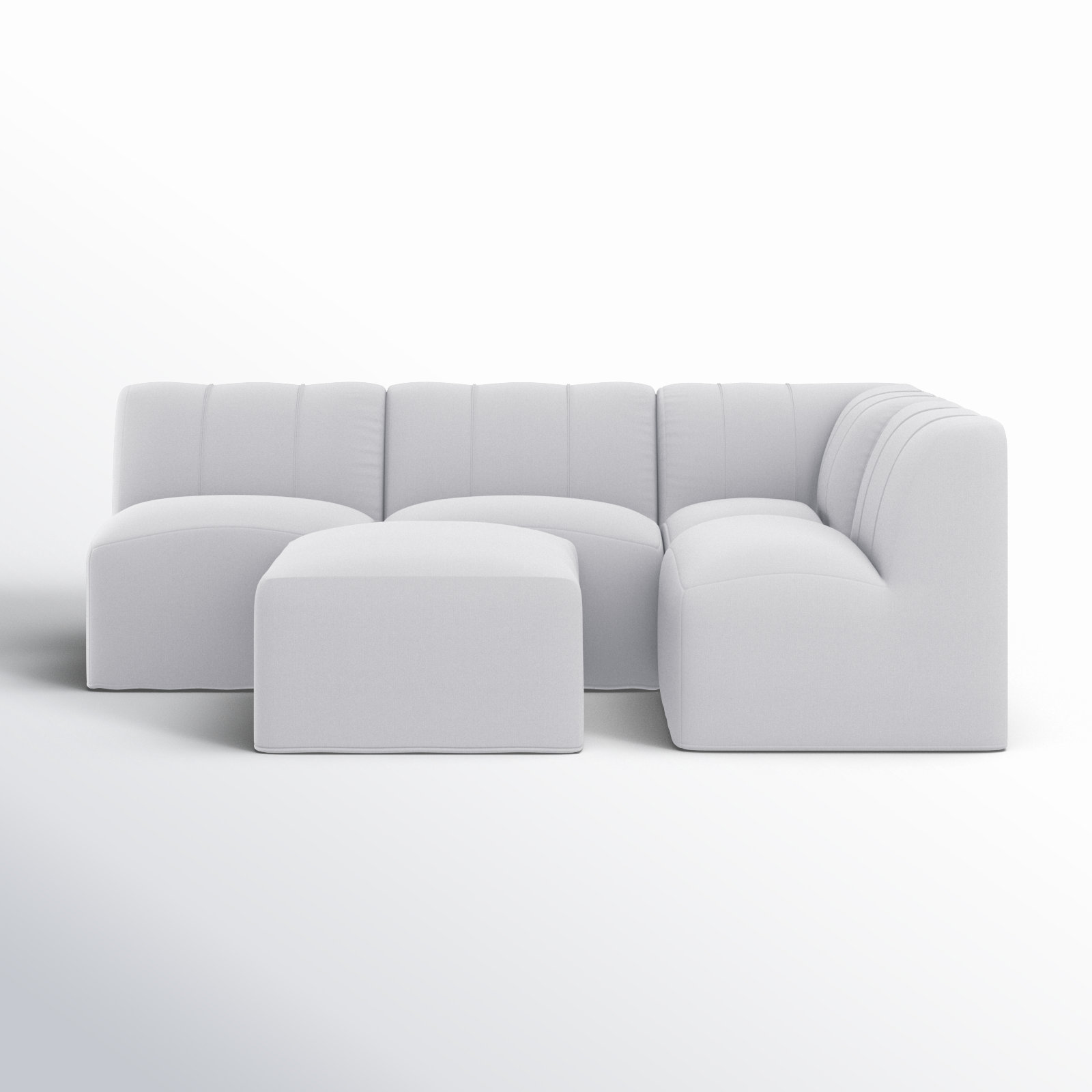 Praia 4-Person Sunbrella® Patio Seating Group, Canvas White Sunbrella® Canvas