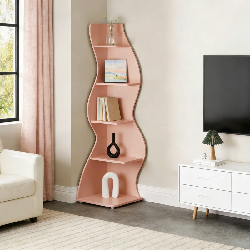 Coin Huizenga avec tablettes ouvertes, Rose, 1