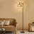 71'' Arched/Arc Rattan Floor Lamp