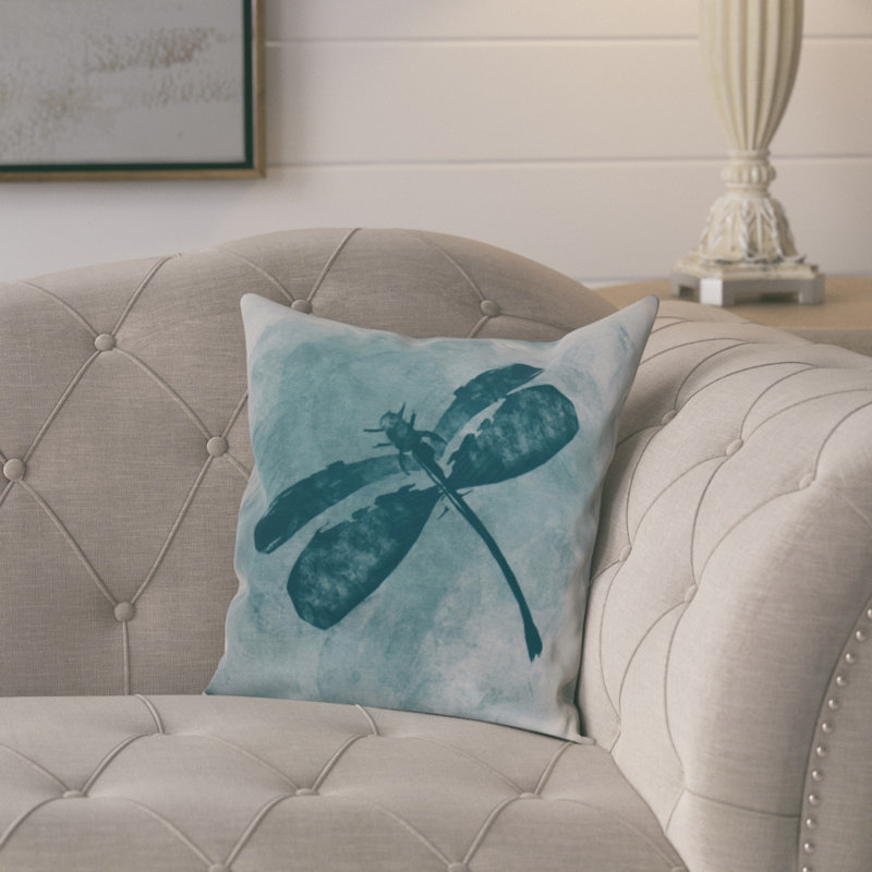Intercoastal Waterway Outdoor Reversible Throw Pillow, 18" H x 18" W