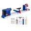 Puissant tour à bois de table de 600 W - vitesse réglable de 10 po x 24 po (800 à 3000 tr / min), moteur à fil de cuivre de précision, conception compacte bleue pour le bricolage et le travail du bois professionnel - Réglementations américaines, WL600