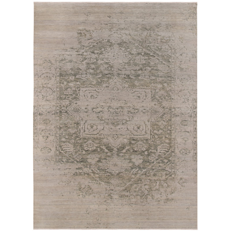 Dazzle Floral Area Rug in White, Rectangle 2' x 3'