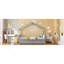 Lit simple avec tiroirs, gris-20364709