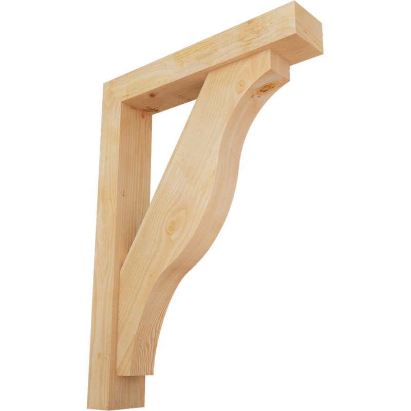 Support Funston Block avec support décalé, 44 x 32, Sapin Douglas de l 6 po (scié brut)