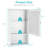 Wall Mount Bathroom Single Door Storage Cabinet With Height Adjustable Shelf, White