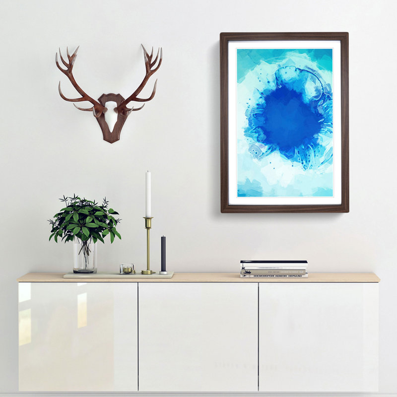 Impossible View in Abstract - Framed Print, Walnut, 76cm H x 50cm W x 2cm D