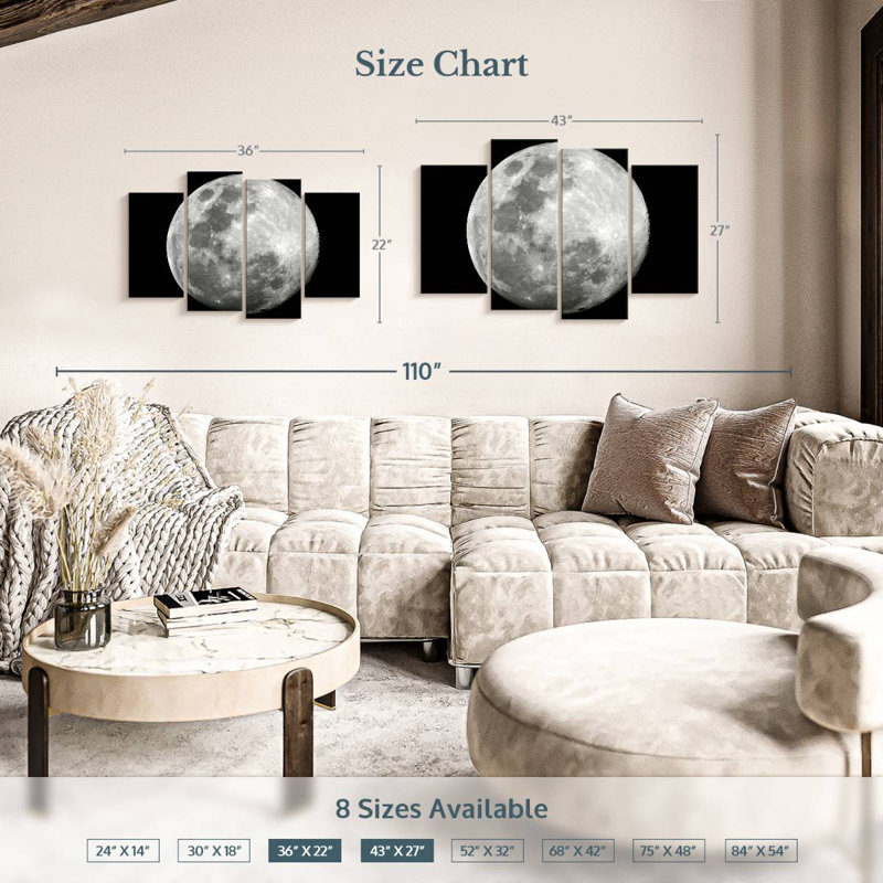 Oberle Simple Moon, 27" H x 43" W