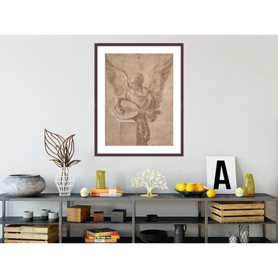 Ange jouant du luth par Albrecht Dürer, impression giclée sur cadre