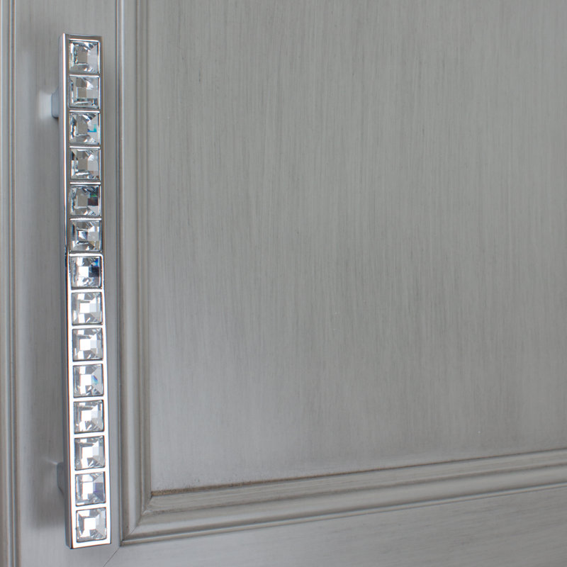 Crystal Cabinet Bar Pull, 5.0625"