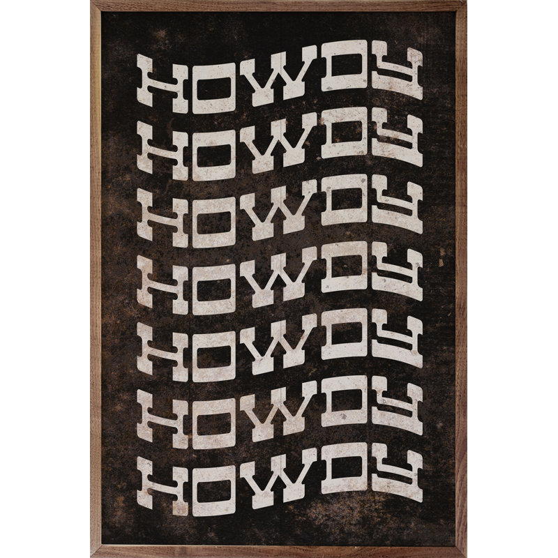 Howdy Repeat, Brown, 24" W x 36" H