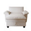 Méridienne Chenille de 51 po avec rangement - beige confortable pour la chambre à coucher et le salon-445464290