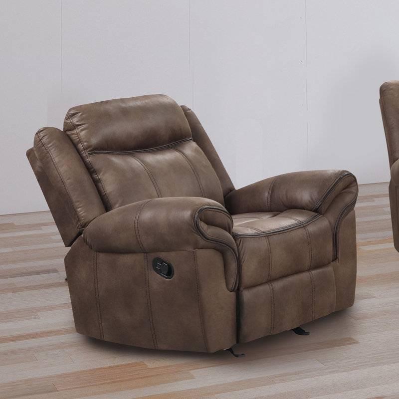 Transitional Style Glider Recliner