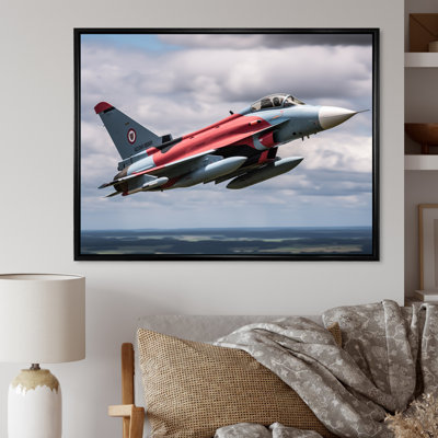 Avion de chasse militaire I - reproduction sur toile