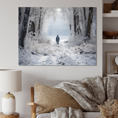 «Solitude Winter Landscape I», reproduction sur toile
