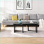 Table basse amovible en MDF noir pour salon / jardin, peu encombrant Facile à nettoyer-671356481