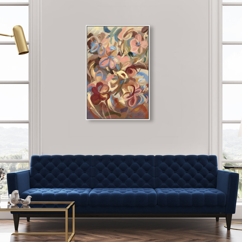 Moving Eden Print by Oliver Gal, 25"H x 17"W, White Floater Frame