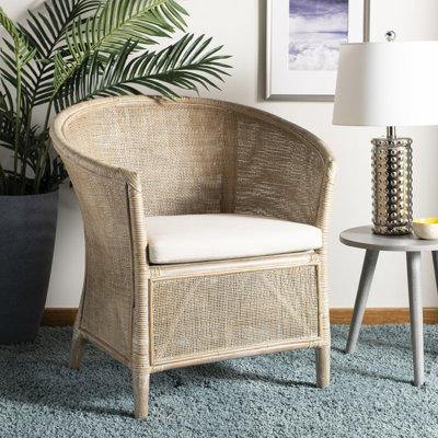 Fauteuil demi-tonneau en lin 31,49 po