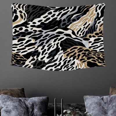 Tapisserie murale à motif animalier