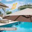Parasol de patio 13 pi avec 12 baleines robustes Arlmont & Co.-332641661