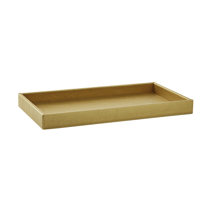 Papier Leather / Faux Leather Tray - Set of 2