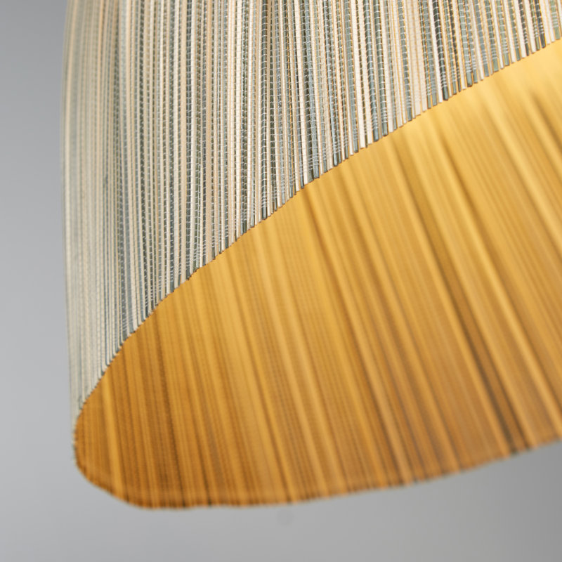 30cm H Bamboo Traditional in Natural And Blue Ombre