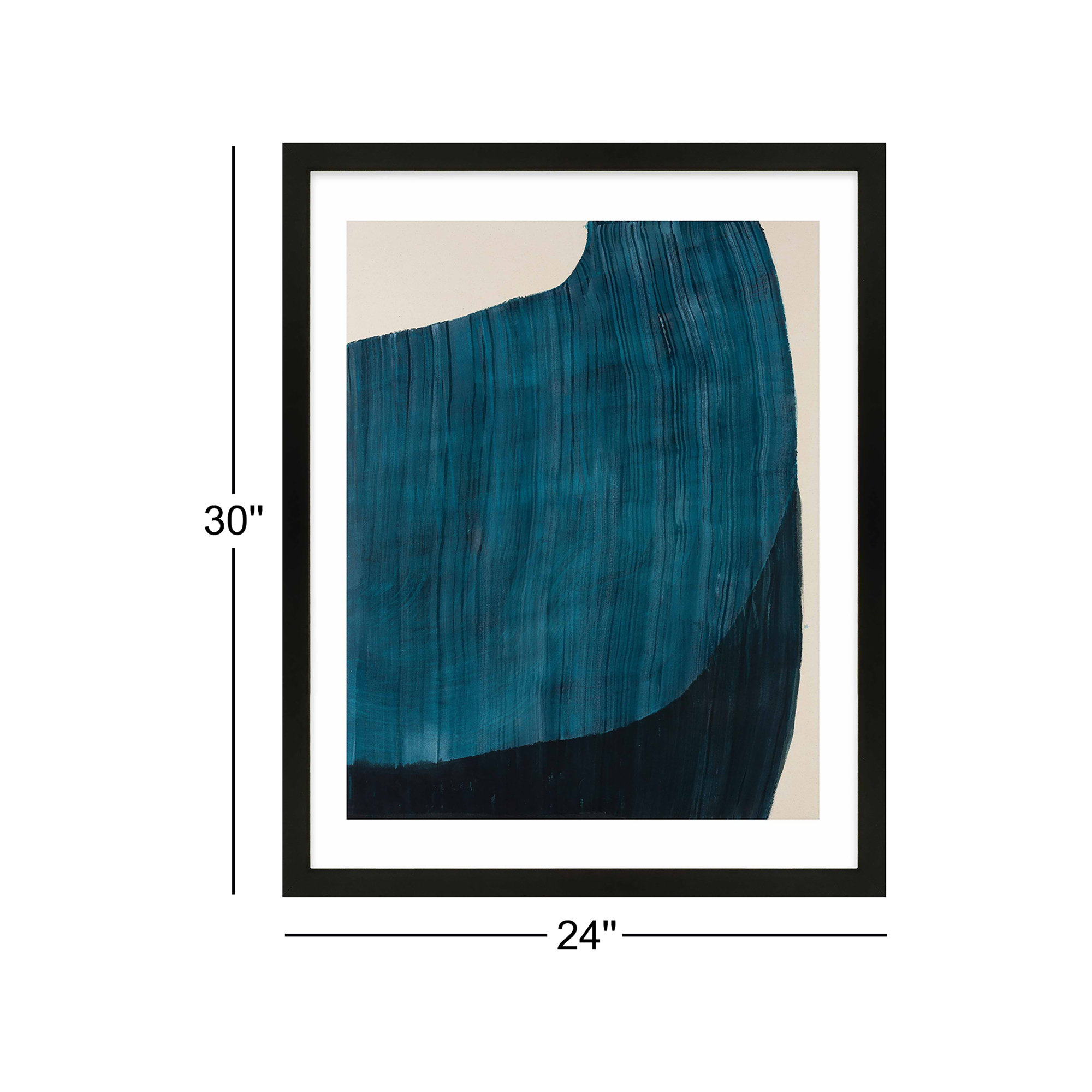 Set Sail by Stephanie Dennis, 30" H x 24" W  x 1.25" D, Black