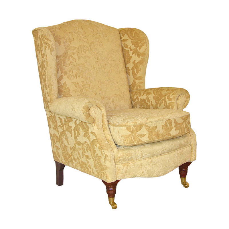 Josephson Upholstered Wingback Chair, Turin Charoal