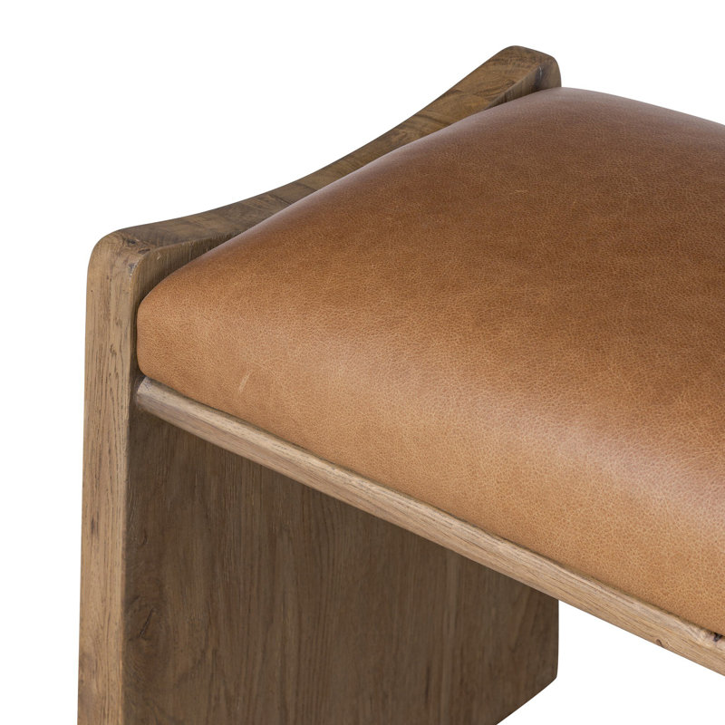 Eros Accent Bench-Conroe Drift, Sandhill Cocoa