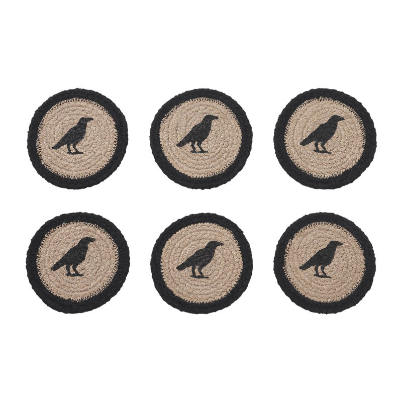 Ensemble de 6 sous-verres Raven Harvest