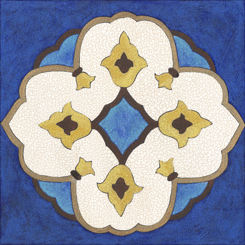 Royal Lapis III by Vanna Lam - Wrapped Canvas Art Prints, 76cm H x 76cm W x 3.8cm D