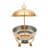 4.76Qt Round Stainless Steel Chafing Dish Warming Tray With Lid-90701285