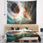 Abstrait, argent brun brillant sur tapisserie noire-28496151