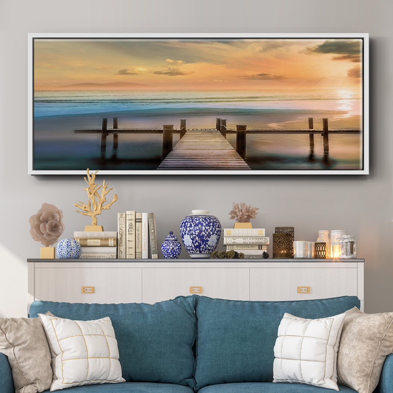 Malibu, toile encadrée, H 20 po x l 50 po
