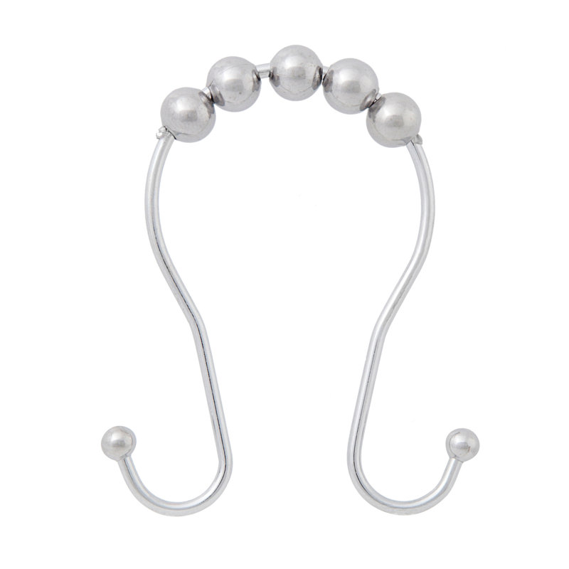 Rust Resistant Shower Curtain Hook, Chrome