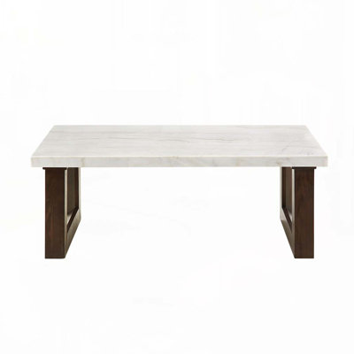 Table basse en marbre avec base traîneau