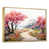 Toile avec cadre flottant or