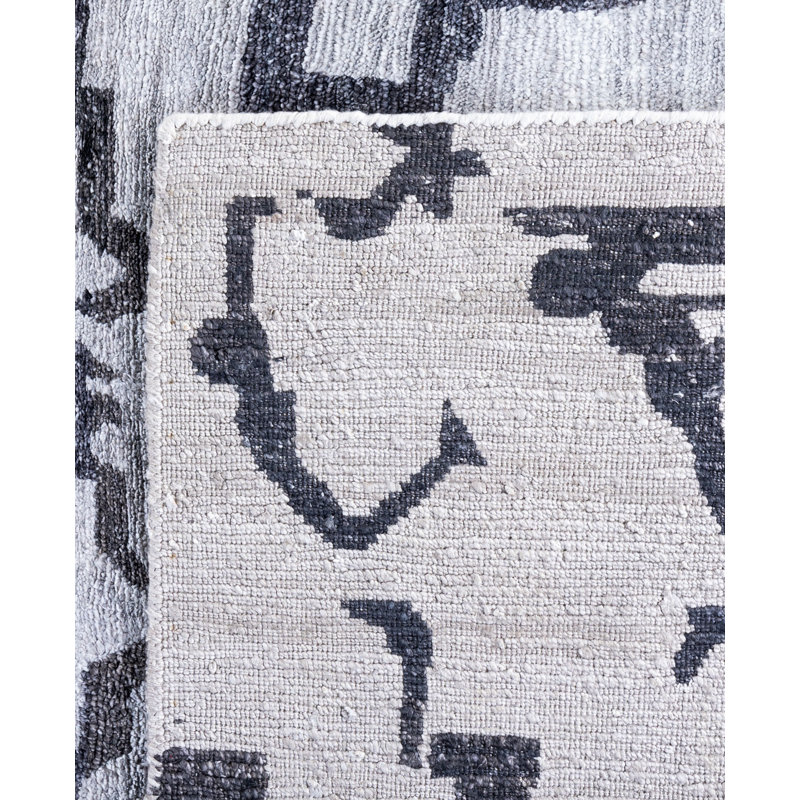 Overdyed One-of-a-Kind Rectangle 8'3" X 10'1" Hand Knotted Area Rug