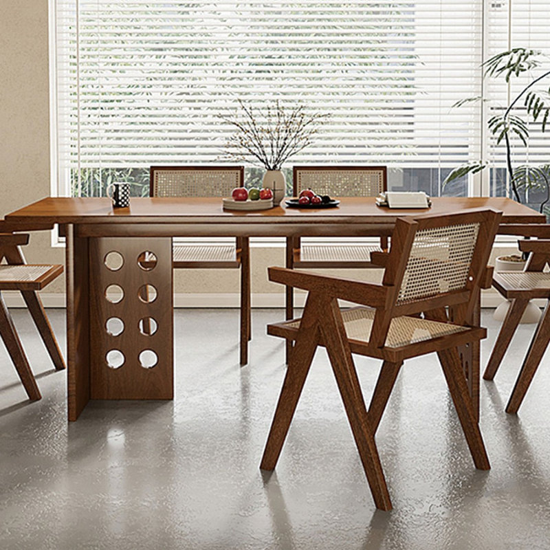 Table de salle à manger Retro, Noyer, H 29,53 po x L 62,99 po x l 31,5 po