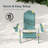 Classic Folding Adirondack Chair, HDPE Adirondack Chair with Ergonomic Design & Cup Holder for Patio and Fire Pit-671897964