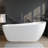 67" x 32" Freestanding Soaking Acrylic Slipper Bathtub