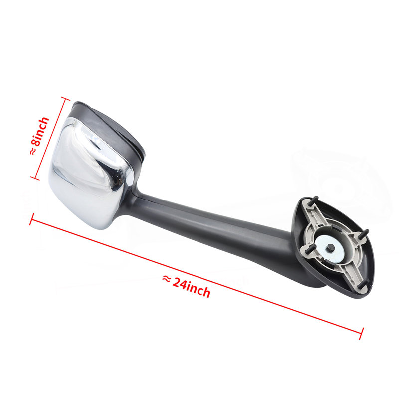 Miroirs de capot chromés compatibles avec Freightliner Cascadia 2008-2016 côté conducteur