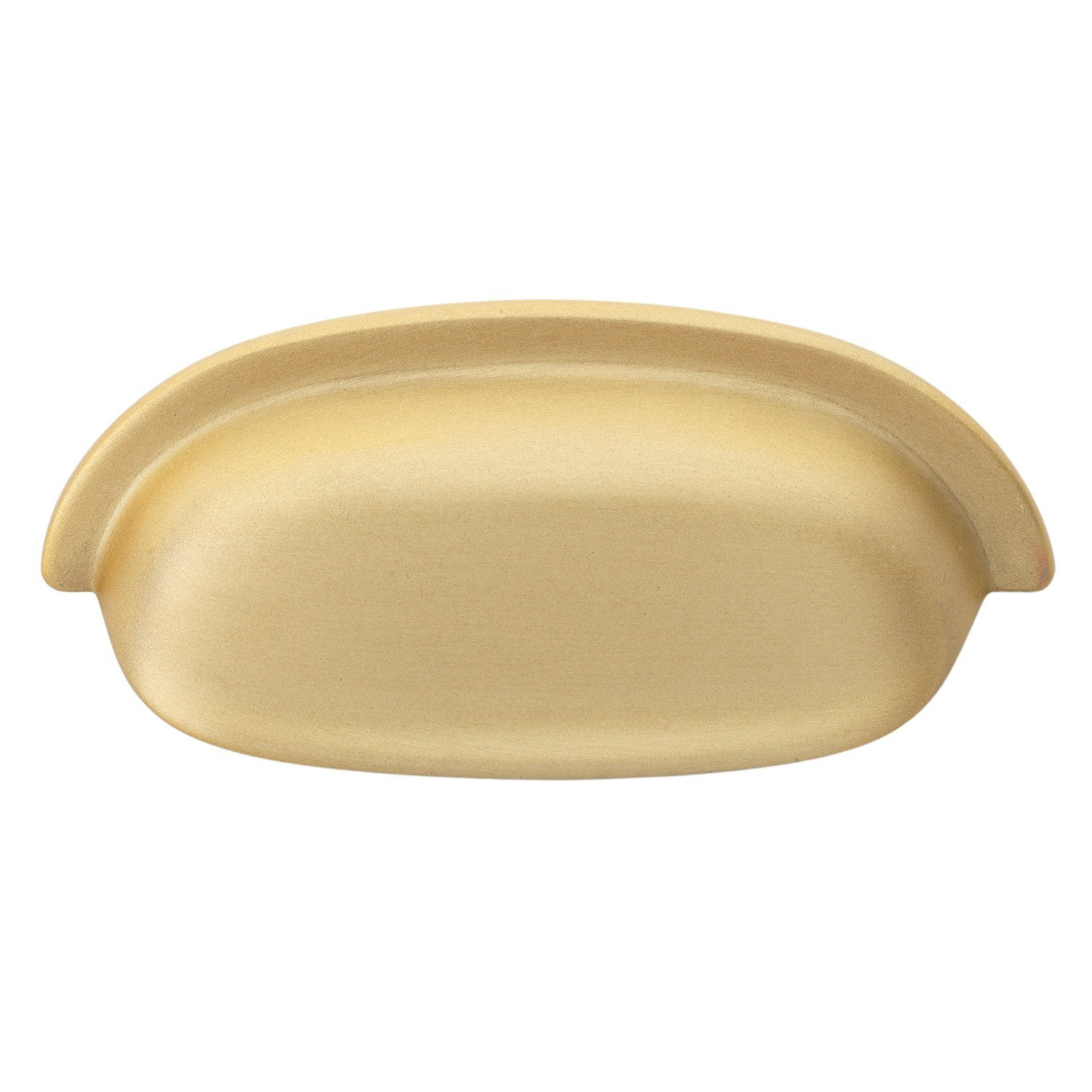 Cup Bin Cabinet Pull, Satin Gold