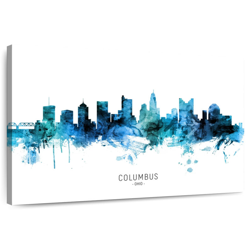Rorry Columbus Ohio Skyline VII, 16" H x 24" W