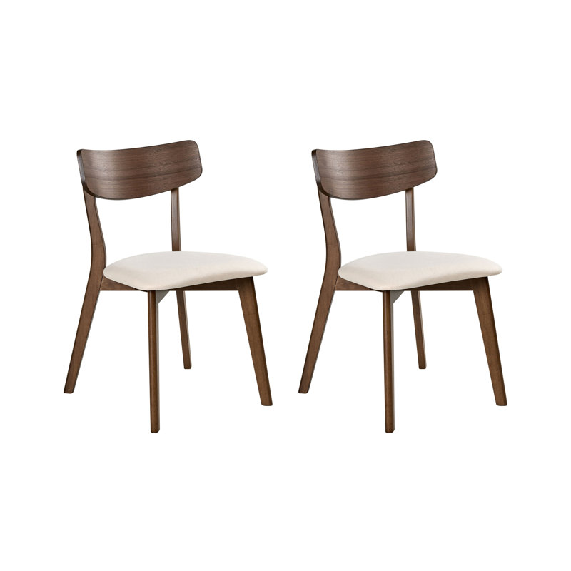 46cm H Fabric Upholstered Low Back Side Chair, White