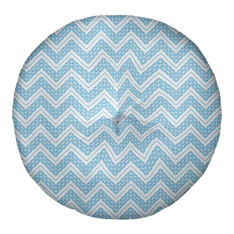 Coussin Rhonda Cheval, 26 po x 26 po, Sarcelle clair / blanc