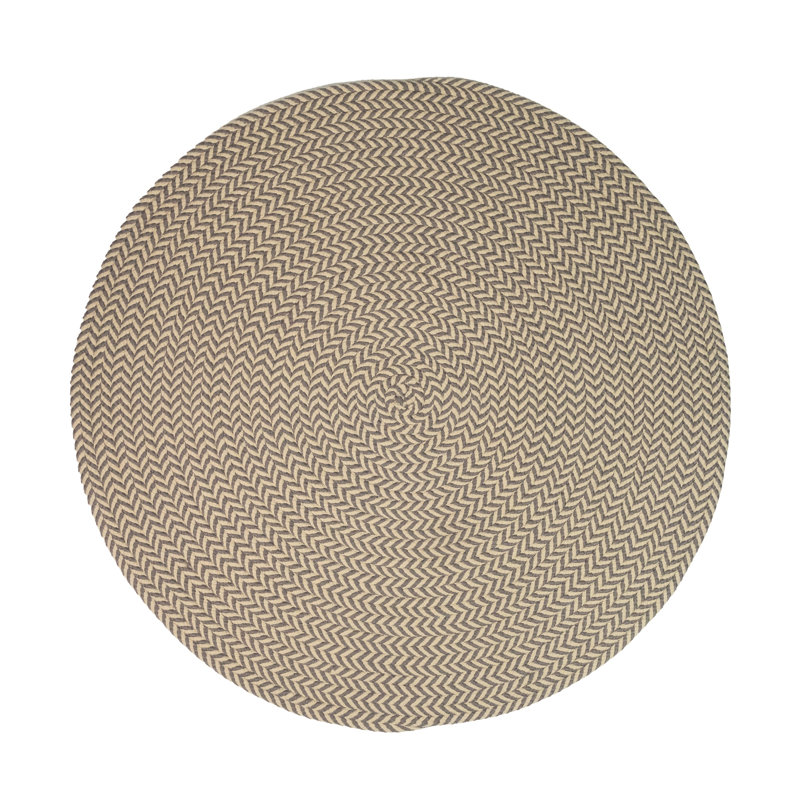 Tapis à chevrons tissés Schwanda, Rond 10 pi