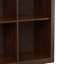Bibliothèque transitionnelle en bois massif à 45 cubes Artisan H 45 "avec tablettes fixes et pieds fuselés-1535204518